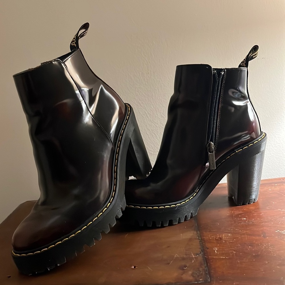 Dr.Martens Magdalena in Black Cherry Vegan Leather